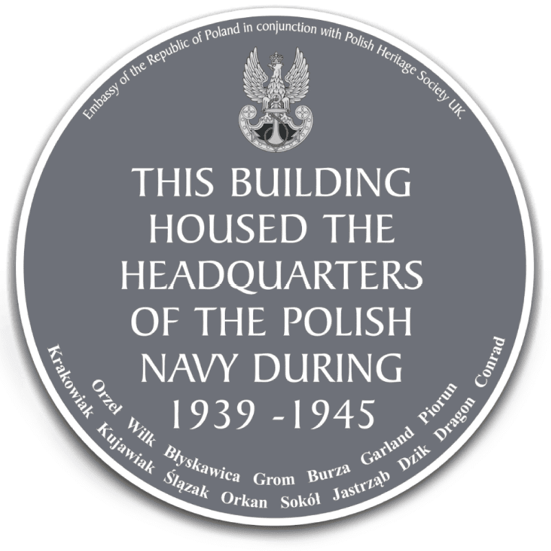 Polish Navy WWII plaque