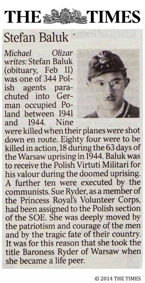 Letter in The Times