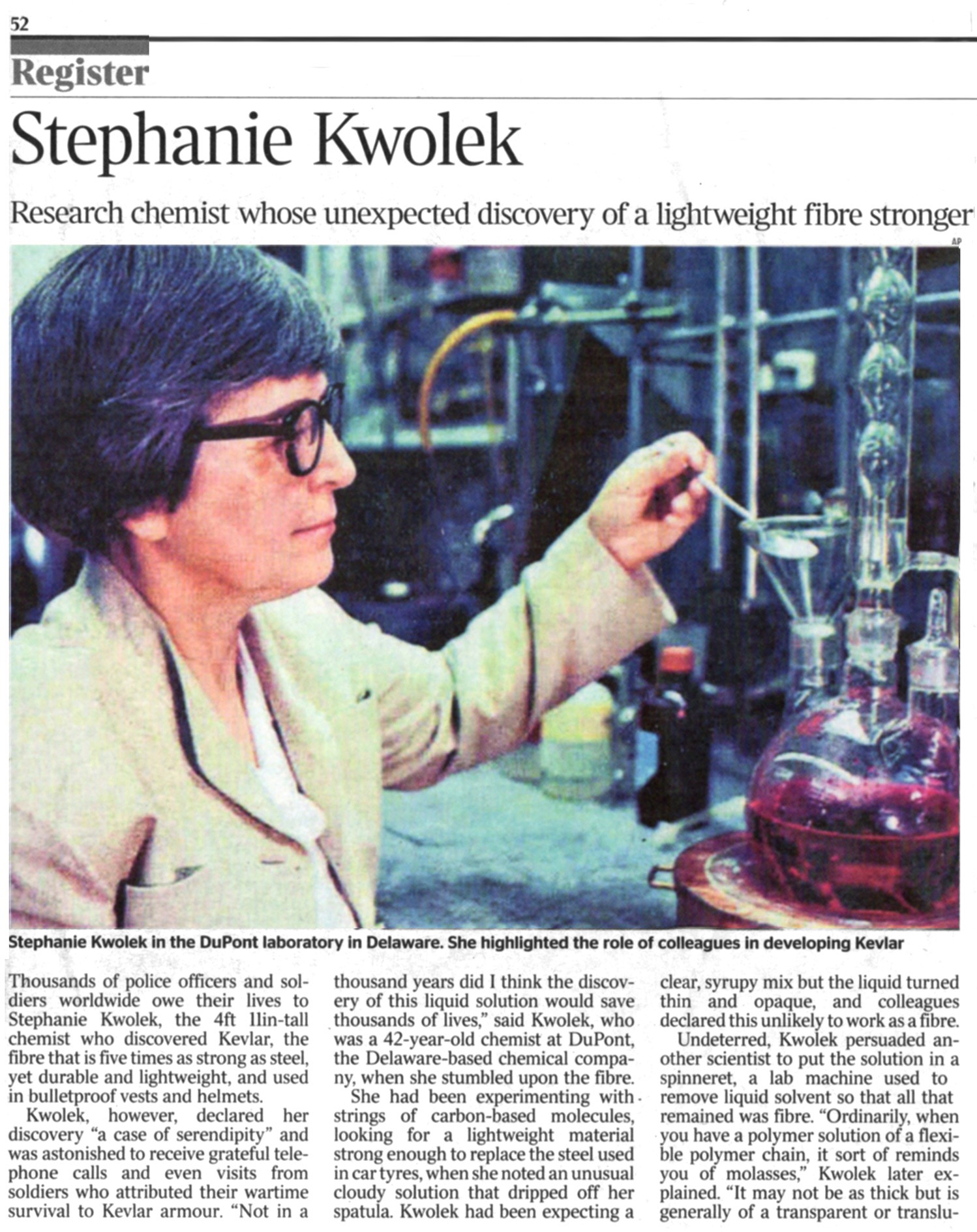 The Times Kwolek
