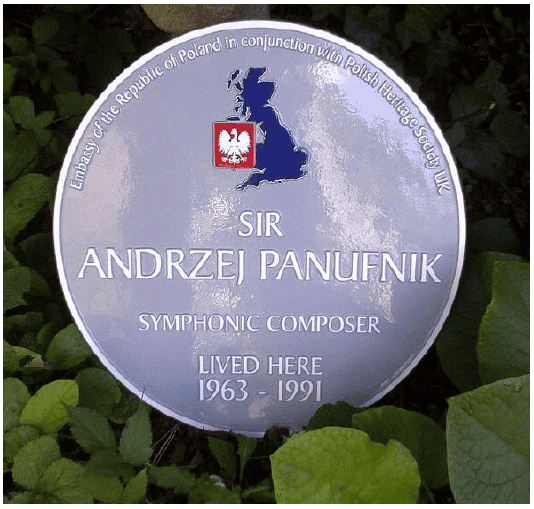 Panufnik Plaque