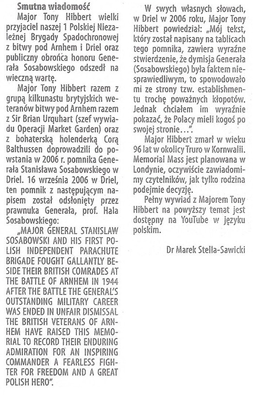 Major Tony Hibbert - Dziennik Polski